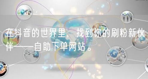 在抖音的世界里,找到你的刷粉新伙伴——自助下单网站。