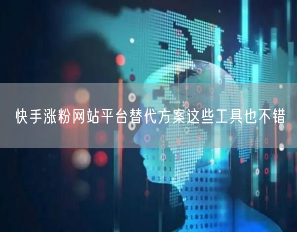 快手涨粉网站平台替代方案这些工具也不错