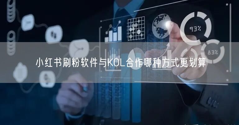 小红书刷粉软件与KOL合作哪种方式更划算