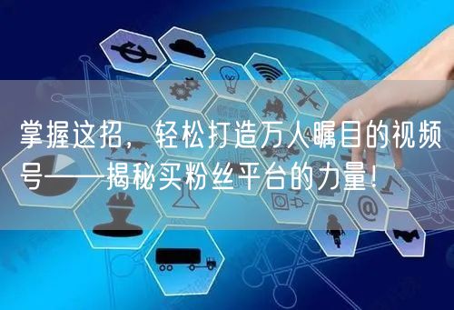 掌握这招,轻松打造万人瞩目的视频号——揭秘买粉丝平台的力量!